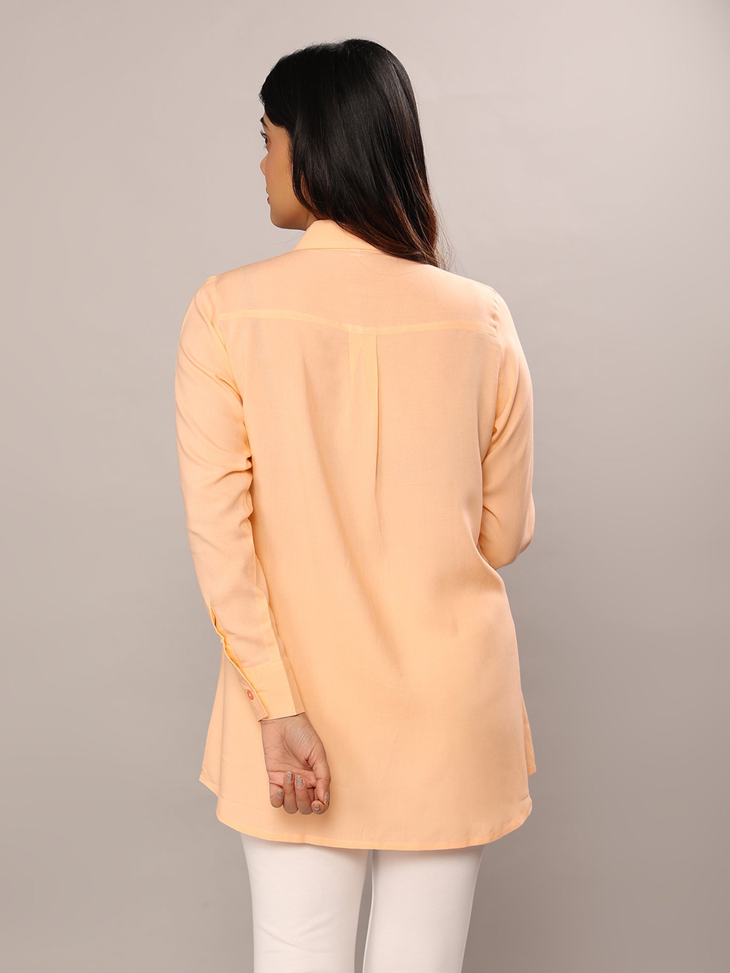 Peach Paradise Plume Shirt - Amore