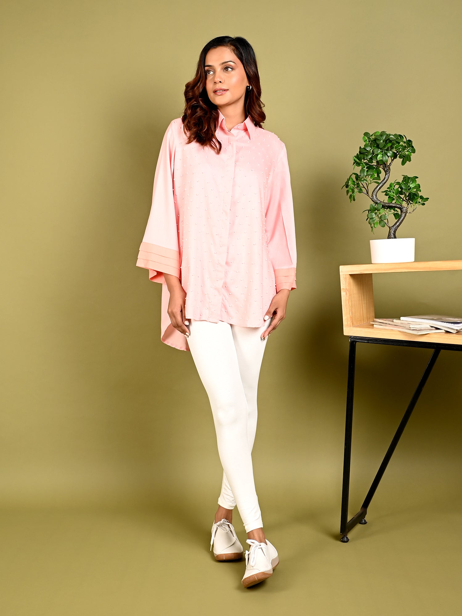 Pearl Embrace Blush Shirt - Amore