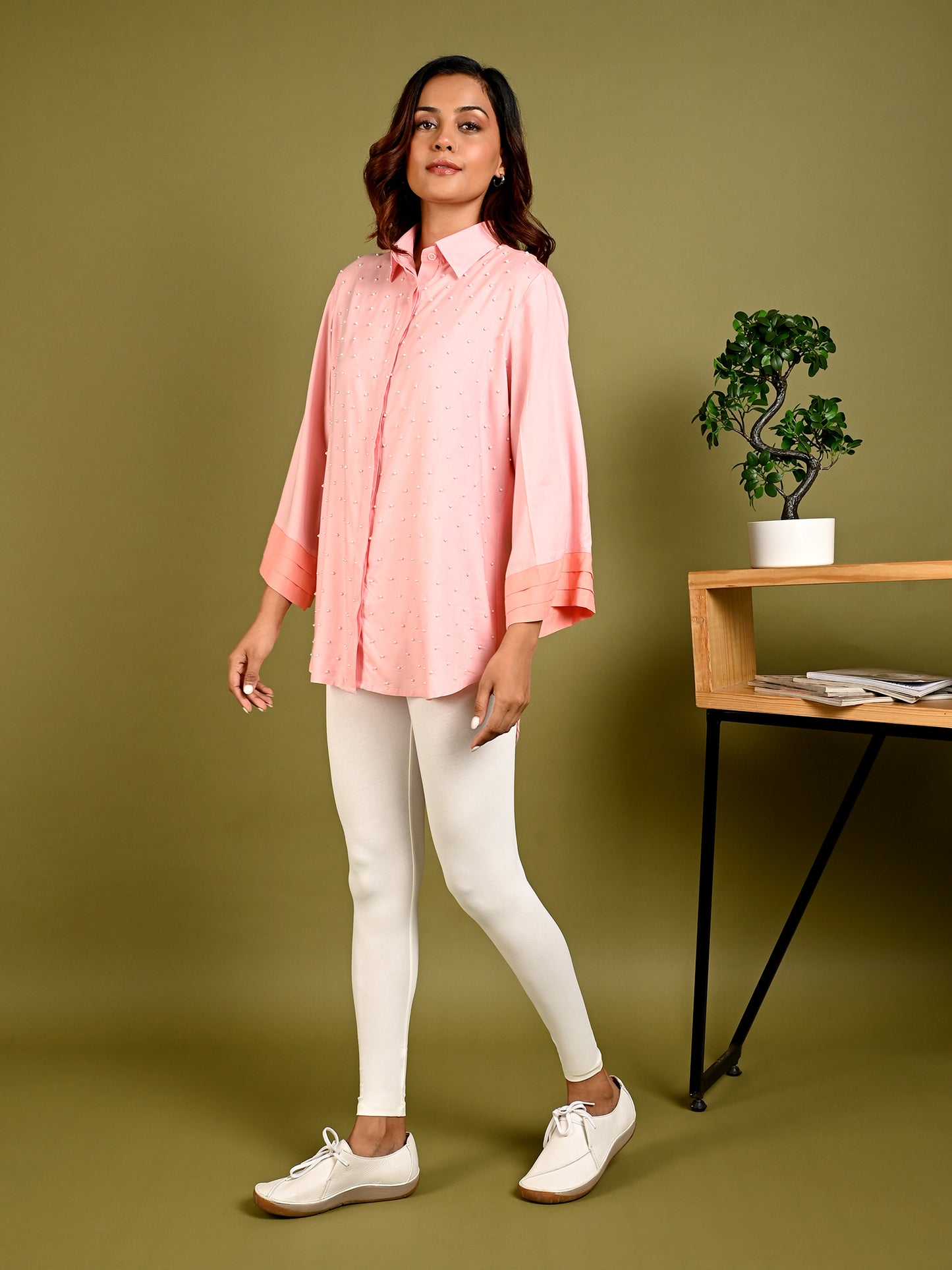 Pearl Embrace Blush Shirt - Amore