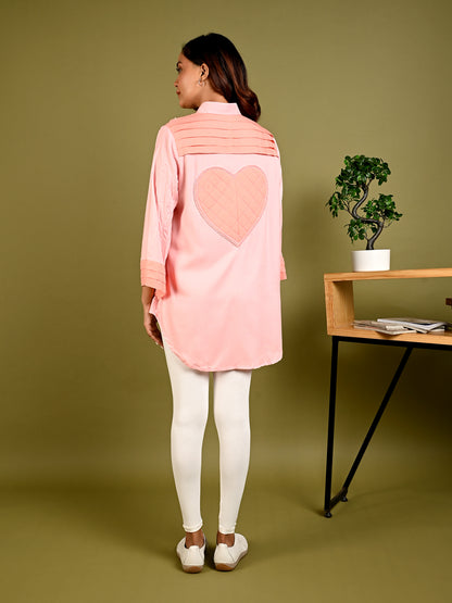 Pearl Embrace Blush Shirt - Amore