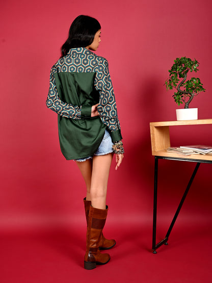 Green Oasis Chic Shirt - Amore