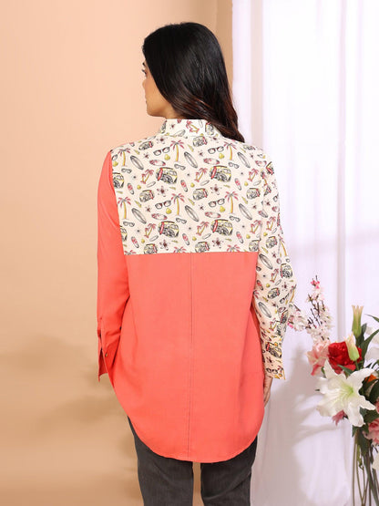 Tropical Paradise Pink Shirt - Amore