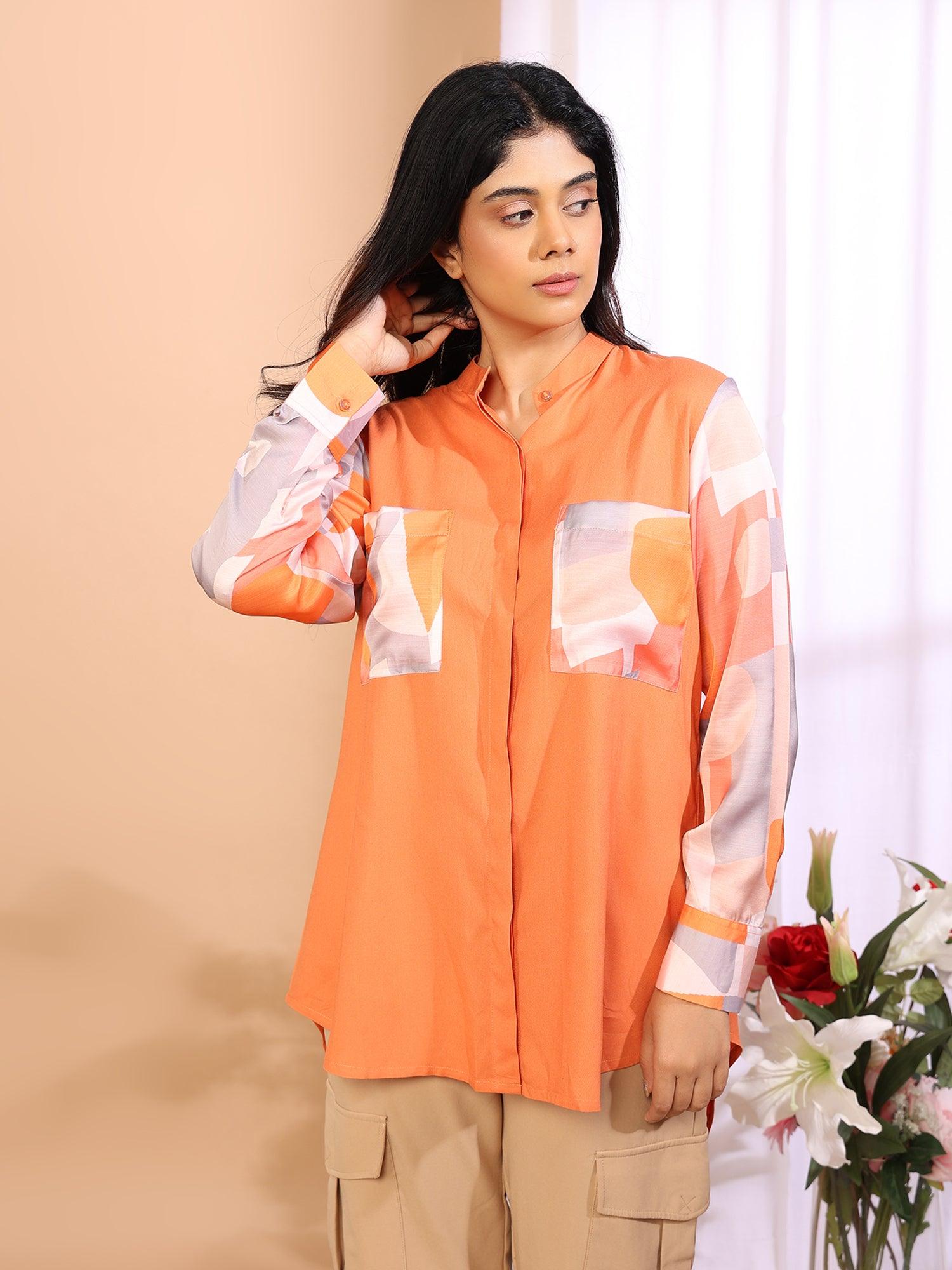 Orange Blossom Abstraction Shirt - Amore