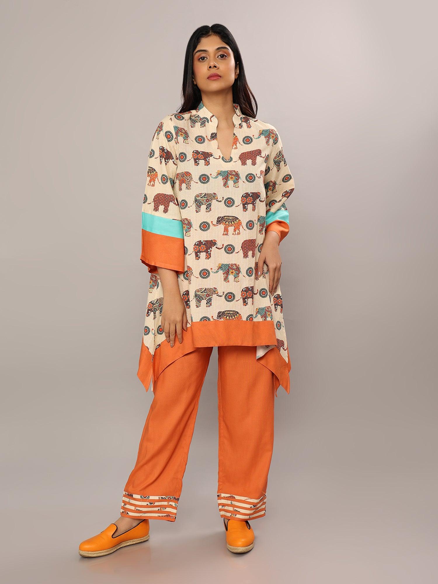 Tusker Tangerine Coord Set - Amore