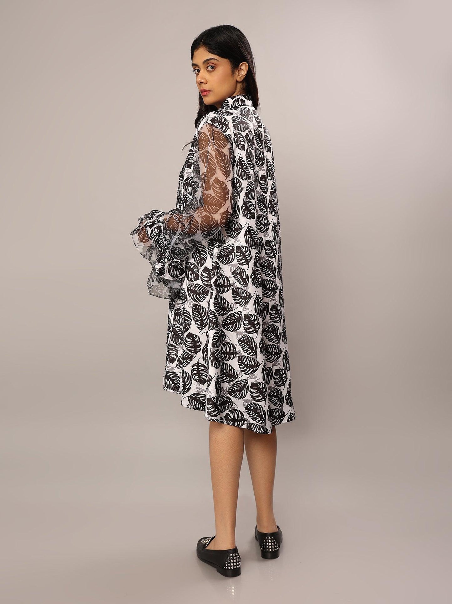 Feathered Noir Couture Dress - Amore