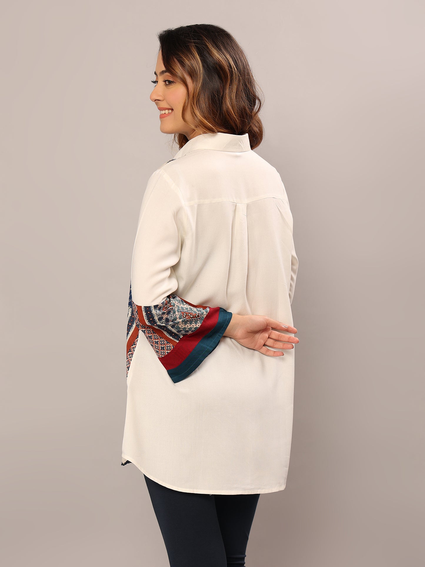 Vibrant Whimsy Patchwork Shirt - Amore