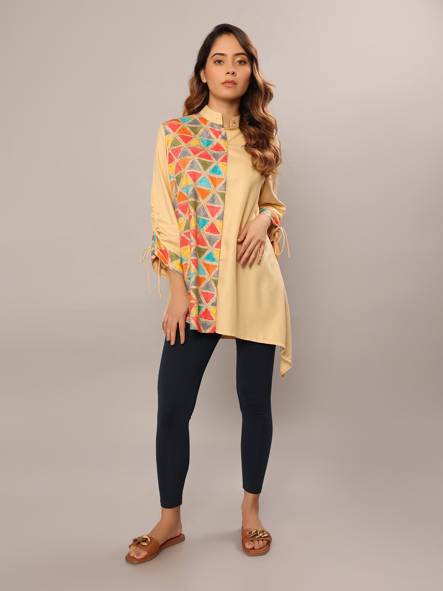 Sunny Triangle Bliss Relaxed Fit Top - Amore