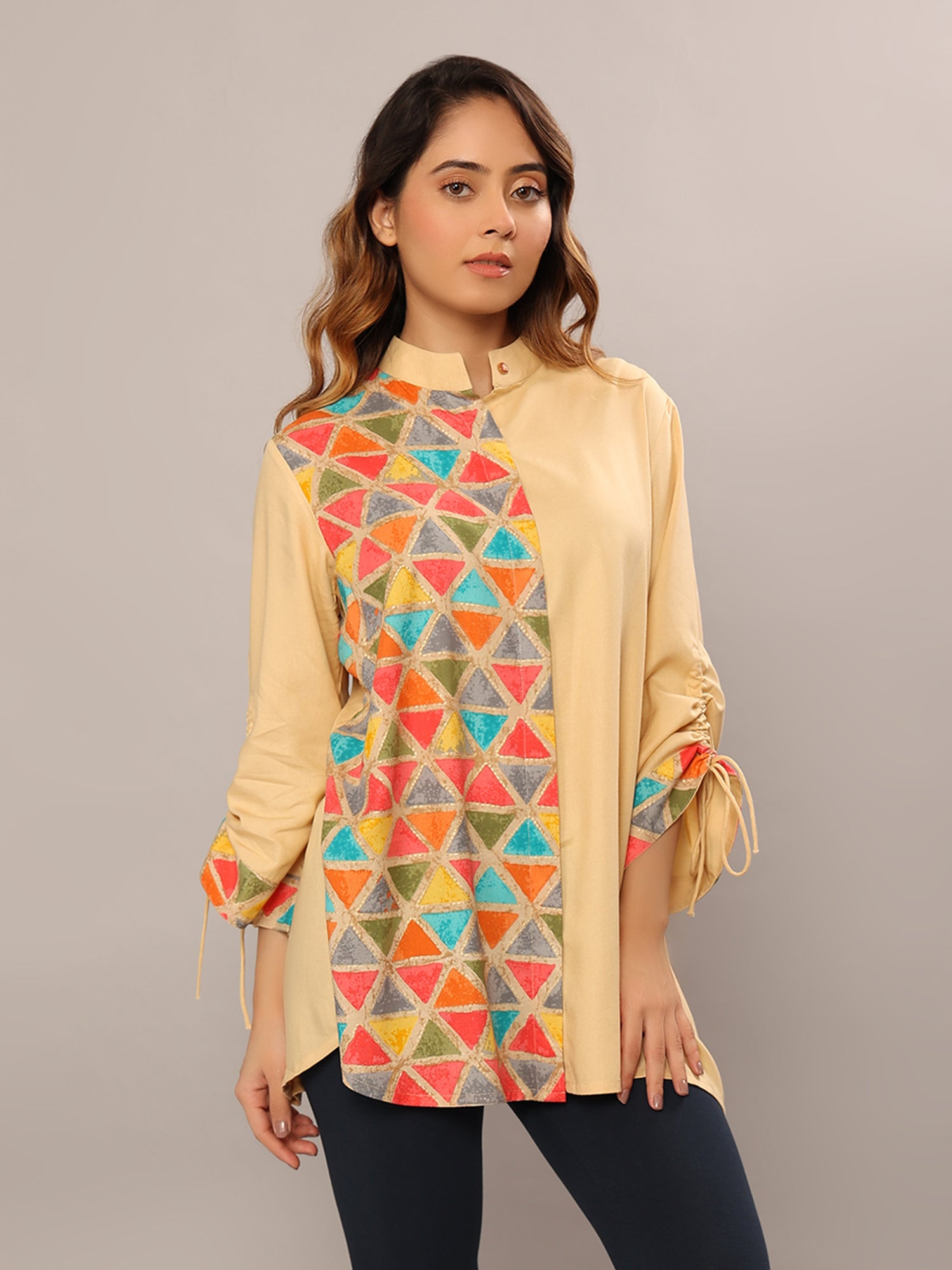 Sunny Triangle Bliss Relaxed Fit Top - Amore