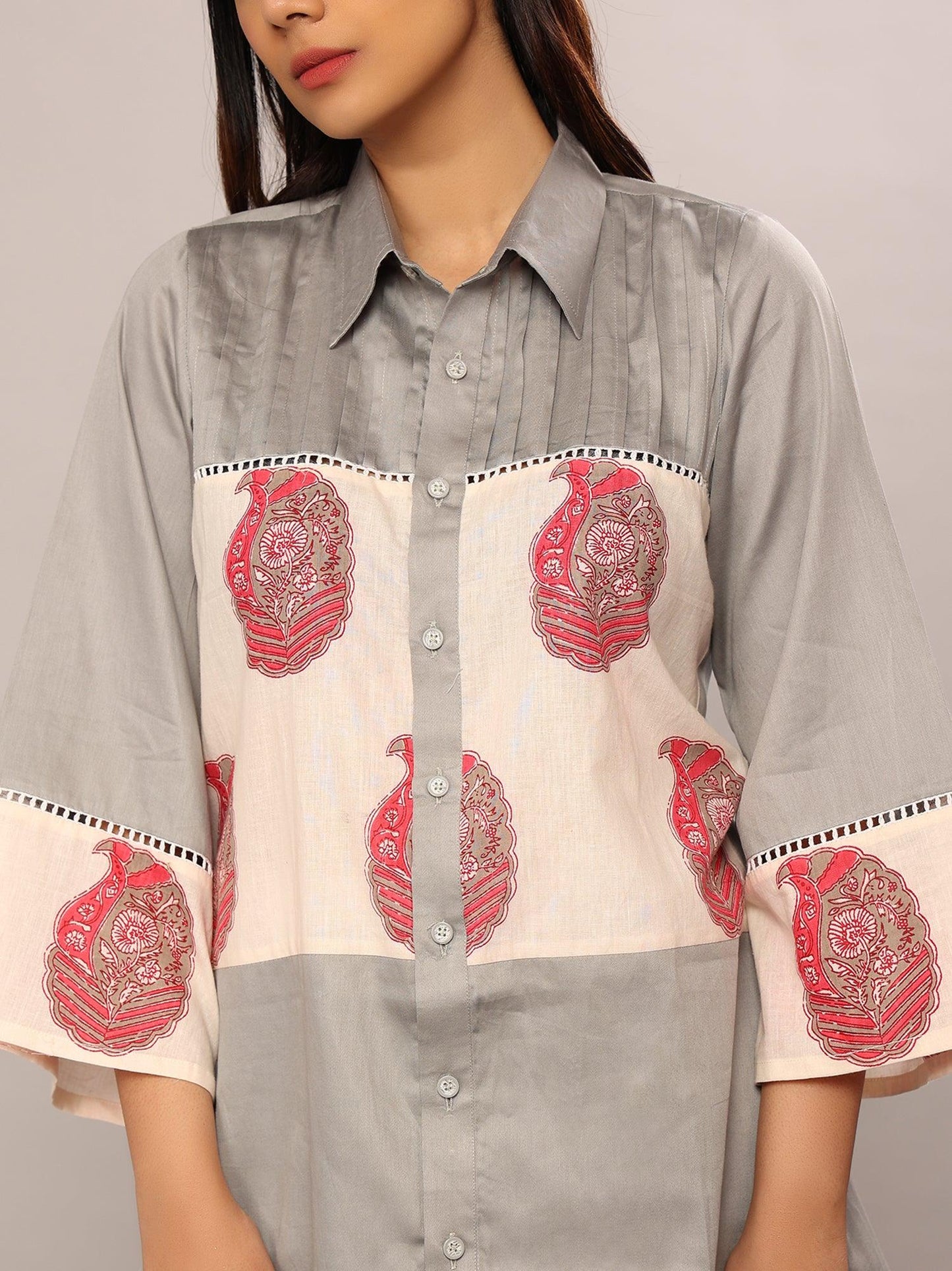 Pink Paisley Shirt - Amore