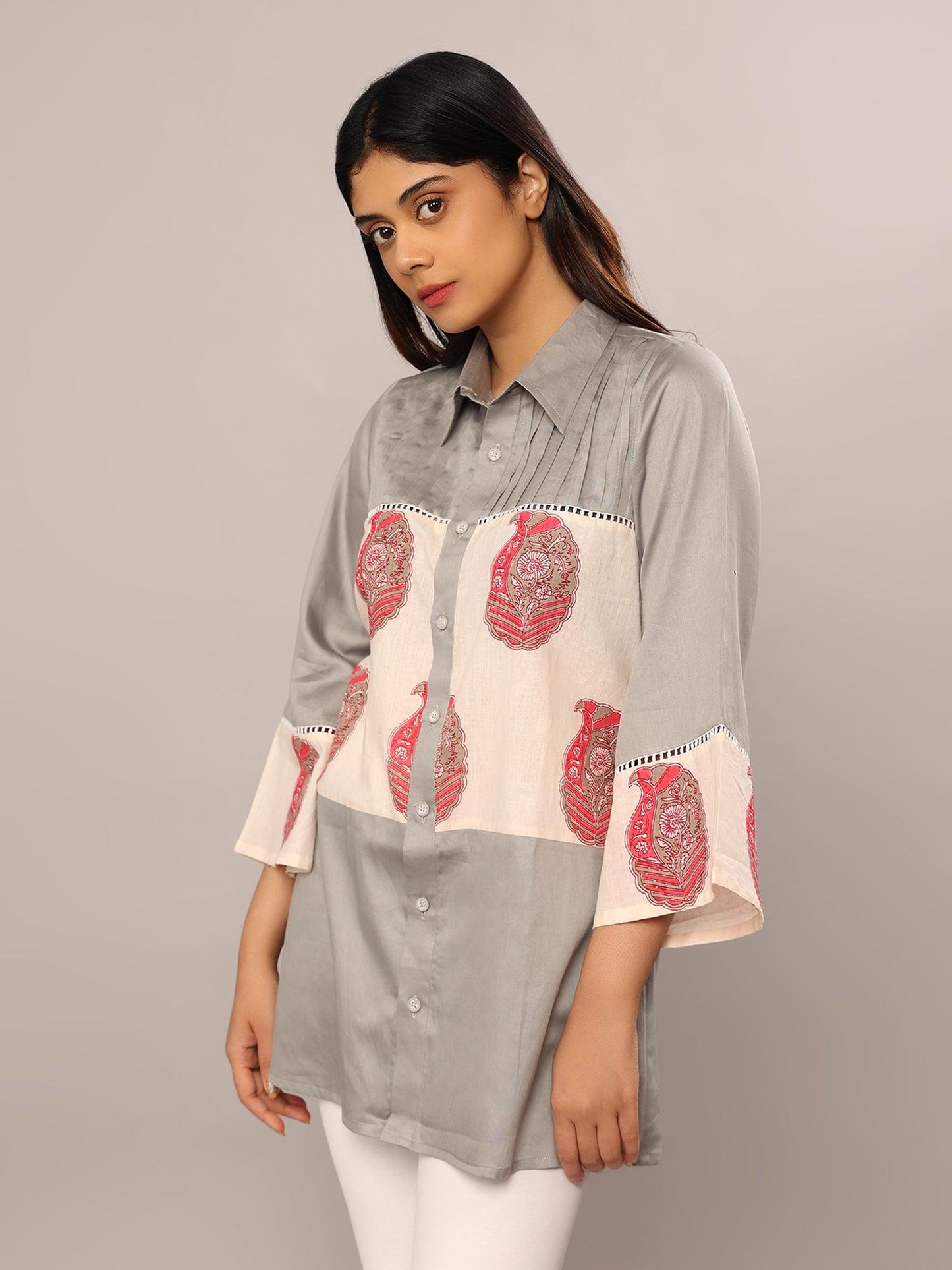 Pink Paisley Shirt - Amore