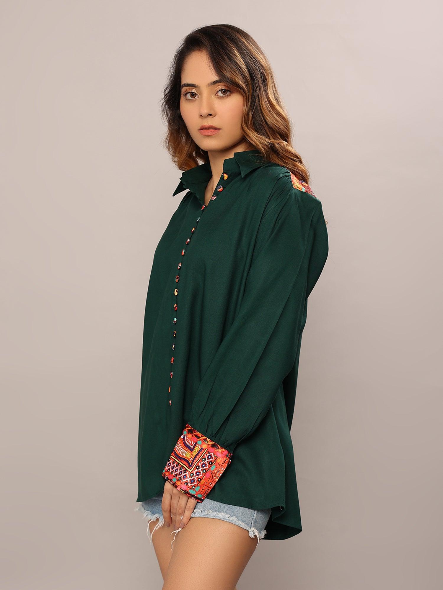 Ethnic Emerald Shirt - Amore