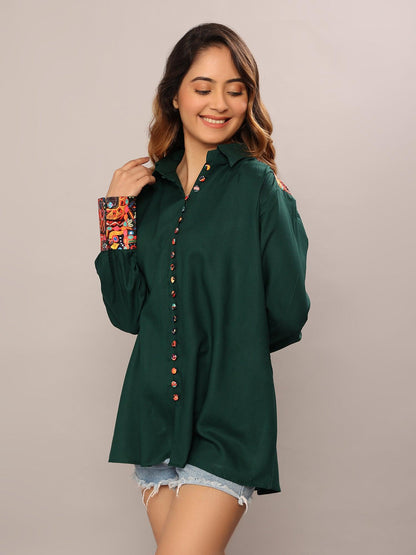 Ethnic Emerald Shirt - Amore