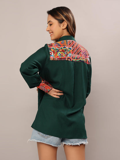 Ethnic Emerald Shirt - Amore