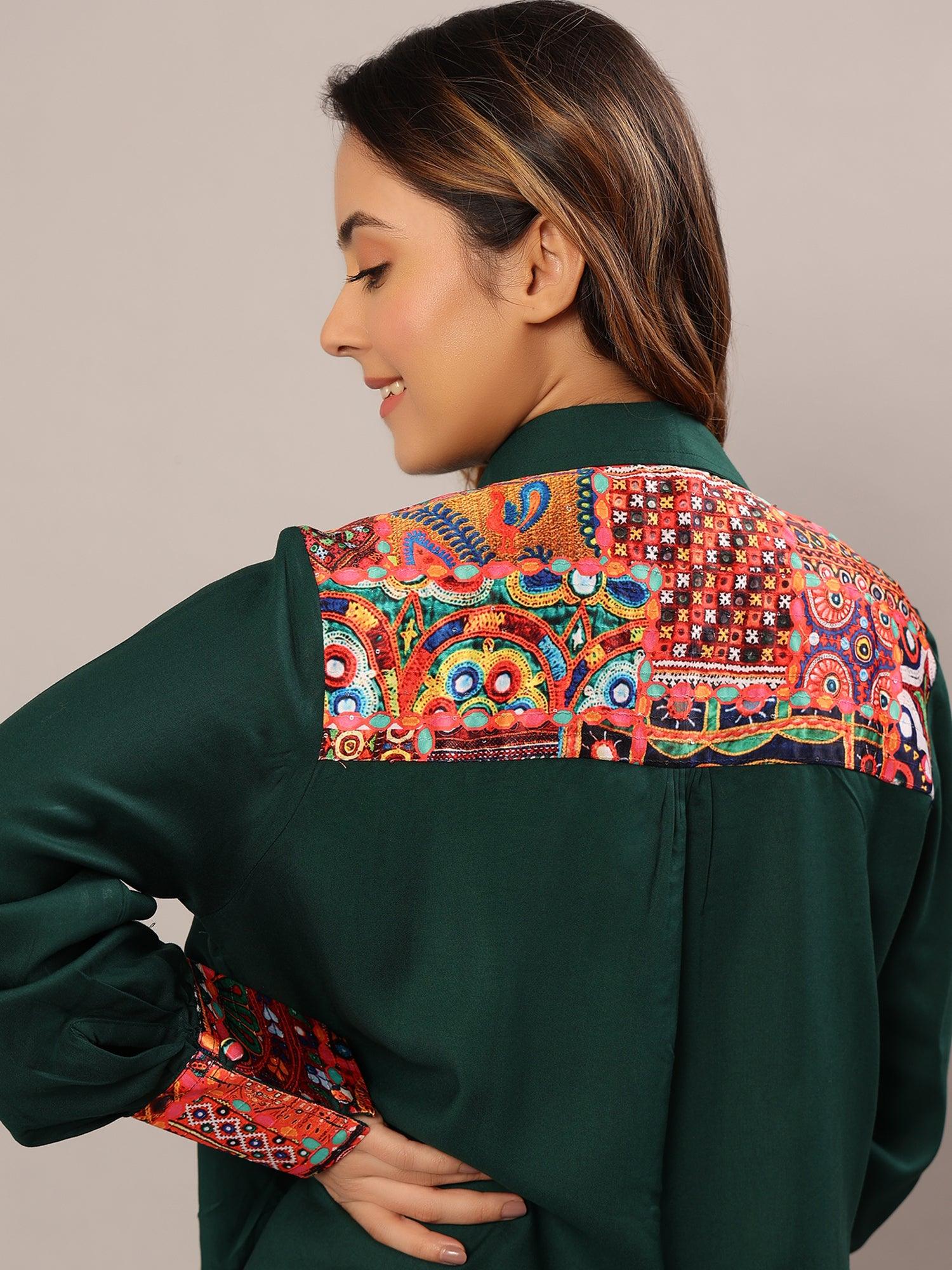 Ethnic Emerald Shirt - Amore